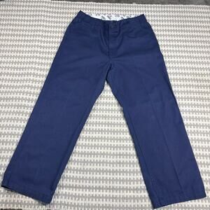 Vintage Ben Davis Frisko Jeans Wide Leg Heavyweight Work Pants Navy Blue Size 36